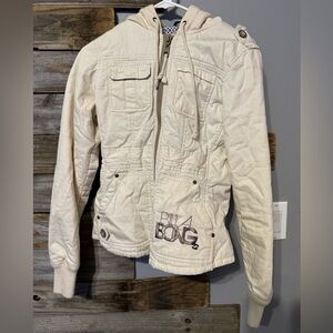 Juniors Billabong Jacket-Tan-Small